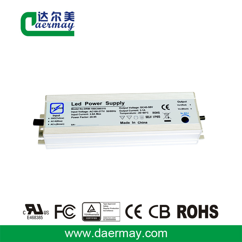 LED Driver Waterproof IP65 180W 58V