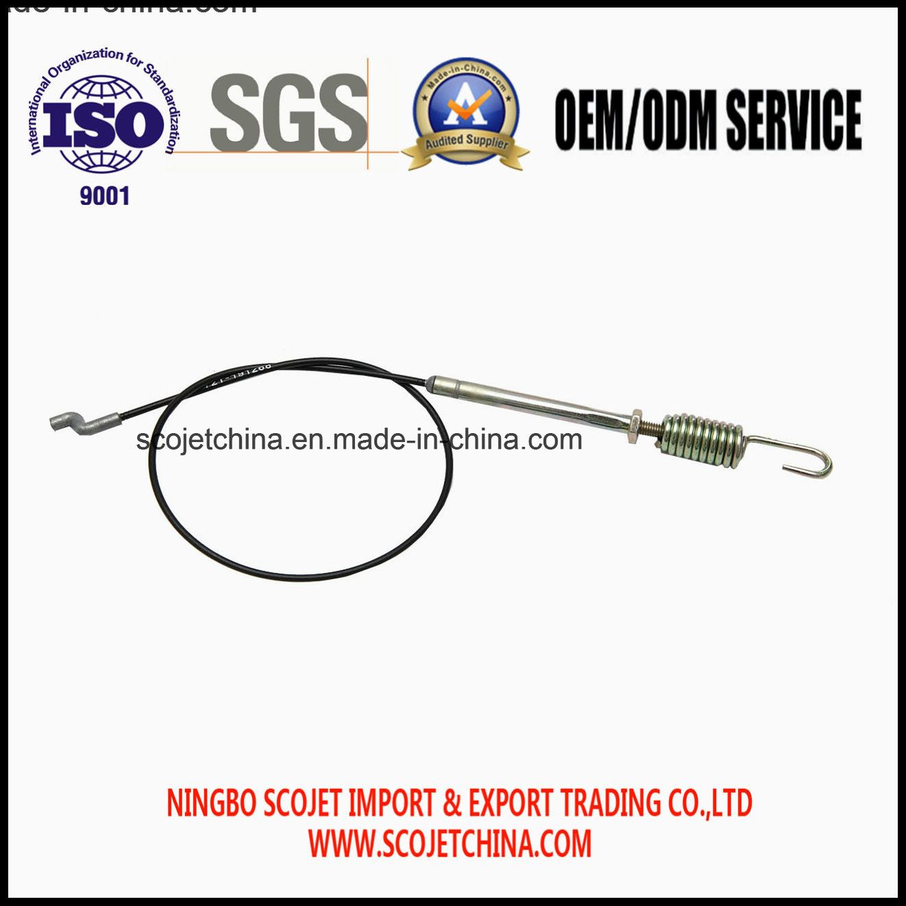 OEM High Precision Control Cable with Spring and Bent End