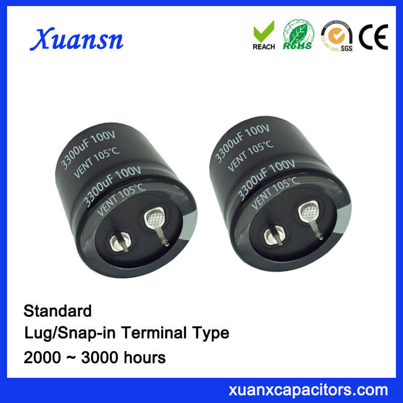Soldering 3300UF 100V Electrolytic Capacitor