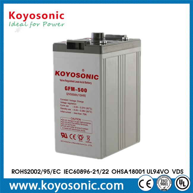 2V 500ah Renewable Energy Solar Panel Storage Battery