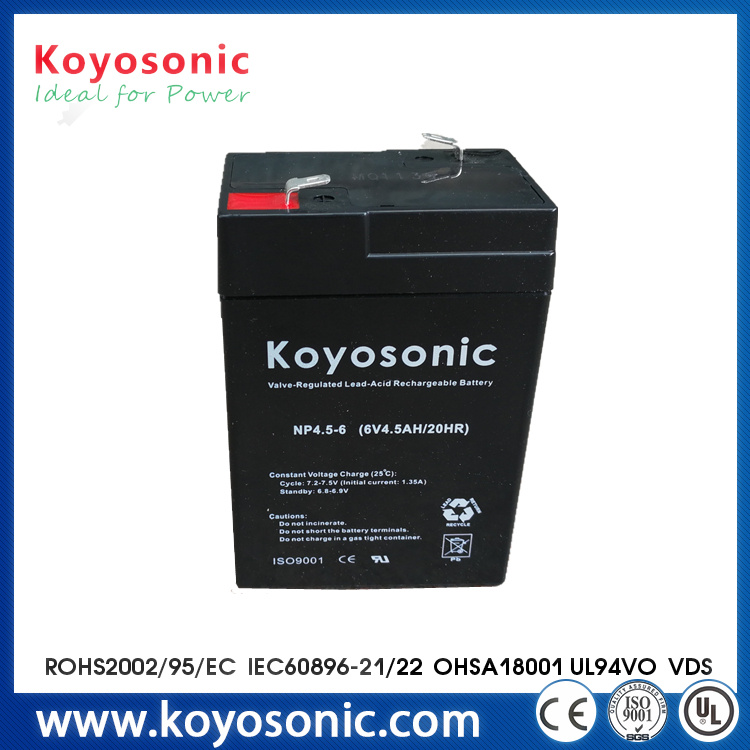 UPS 6V 7ah Mf Storage Lead Acid VRLA Battery for Alarm System