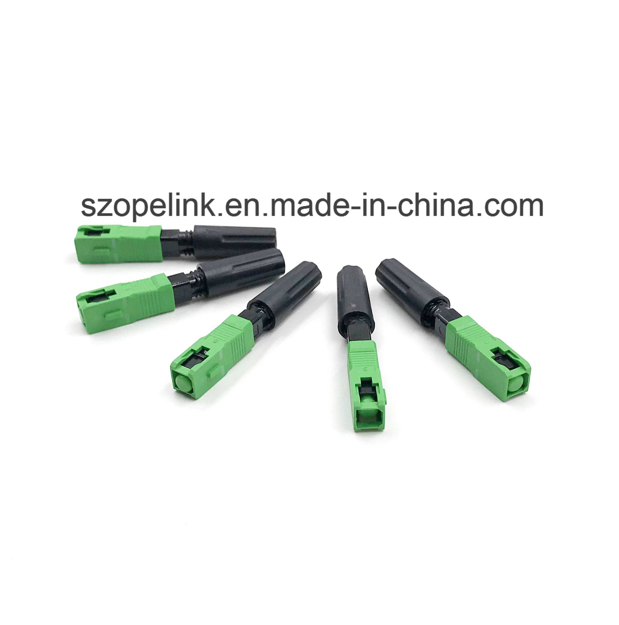 Optical Fiber Fast Connector for Patch Cord Applied in Network and Wireless
