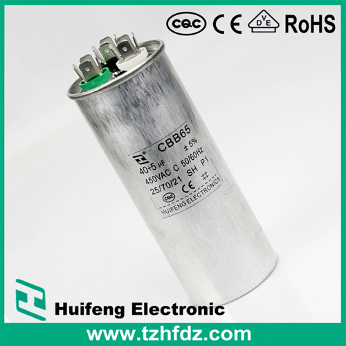 220VAC 10UF Cbb65 Capacitor AC Metallized Polypropylene Capacitor