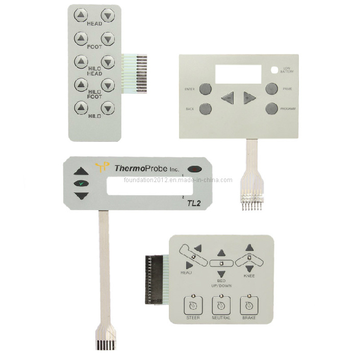 Silk Screen Printing Circuit Keyboard Connector Dome Panel Membrane Switch