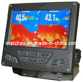 Fishing Man Using Marine Fish Finder