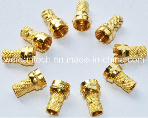 Gold Plated, Rg59 F Plug Connector