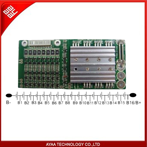 PCM-L16s20-486 (16S) Lithium Battery PCM