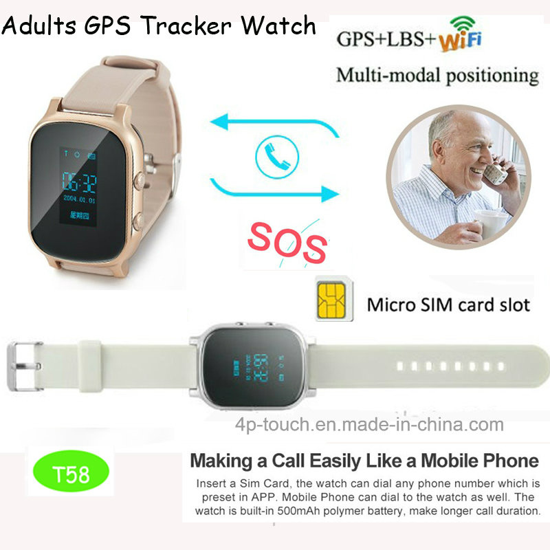Hot Selling GPS Tracker for Elderly People with Sos Button T58