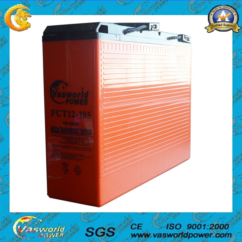 FT 12V105ah Rechargeable Front Terminal Battery