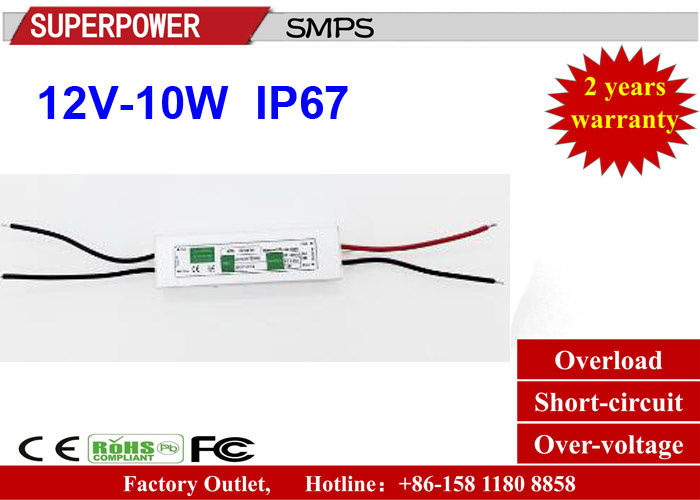 LED Driver Constant Voltage 12V 10W LED Waterproof Switching Power Supply IP67