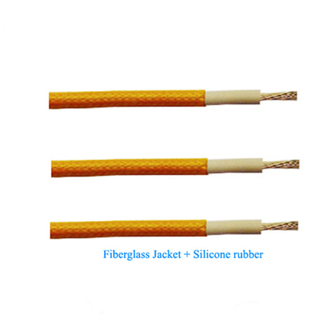 High Temperature Fibergalss Braid Silicone Isolated Wire