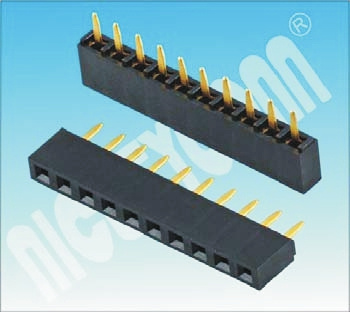 New Arrival 2.54 Pitch Straight Female Header Connector H: 5.0mm U Type Female Header