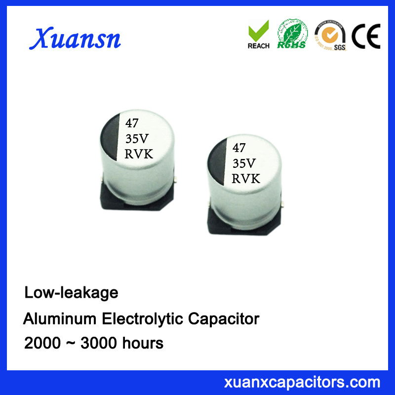 China 47UF 35V Low Leakage SMD Capacitor Supplier