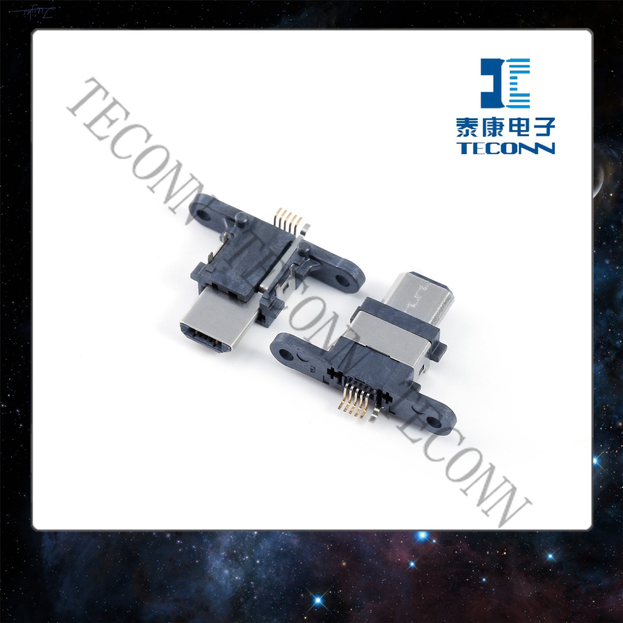 Micro USB Type Plug Connector A4b0514