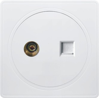British Standard TV Plus Telephone Socket Flat (A3)