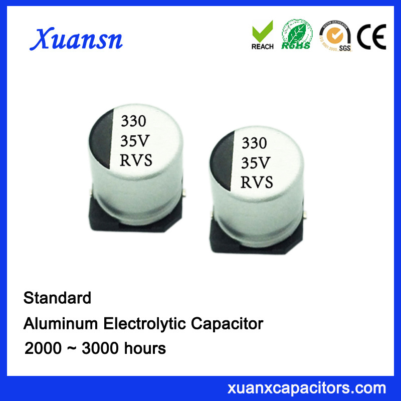 330UF 35V 85º C 2000hours SMD Electrolytic Capacitor