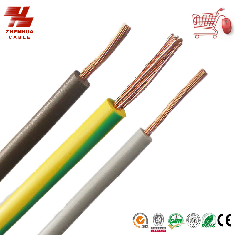 Electrical Single Core Wire with Solid Copper Conductor PVC XLPE Insulated (BV)
