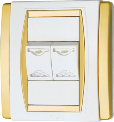 EE-HM-A02 2 Gang 1 Way Wall Switch