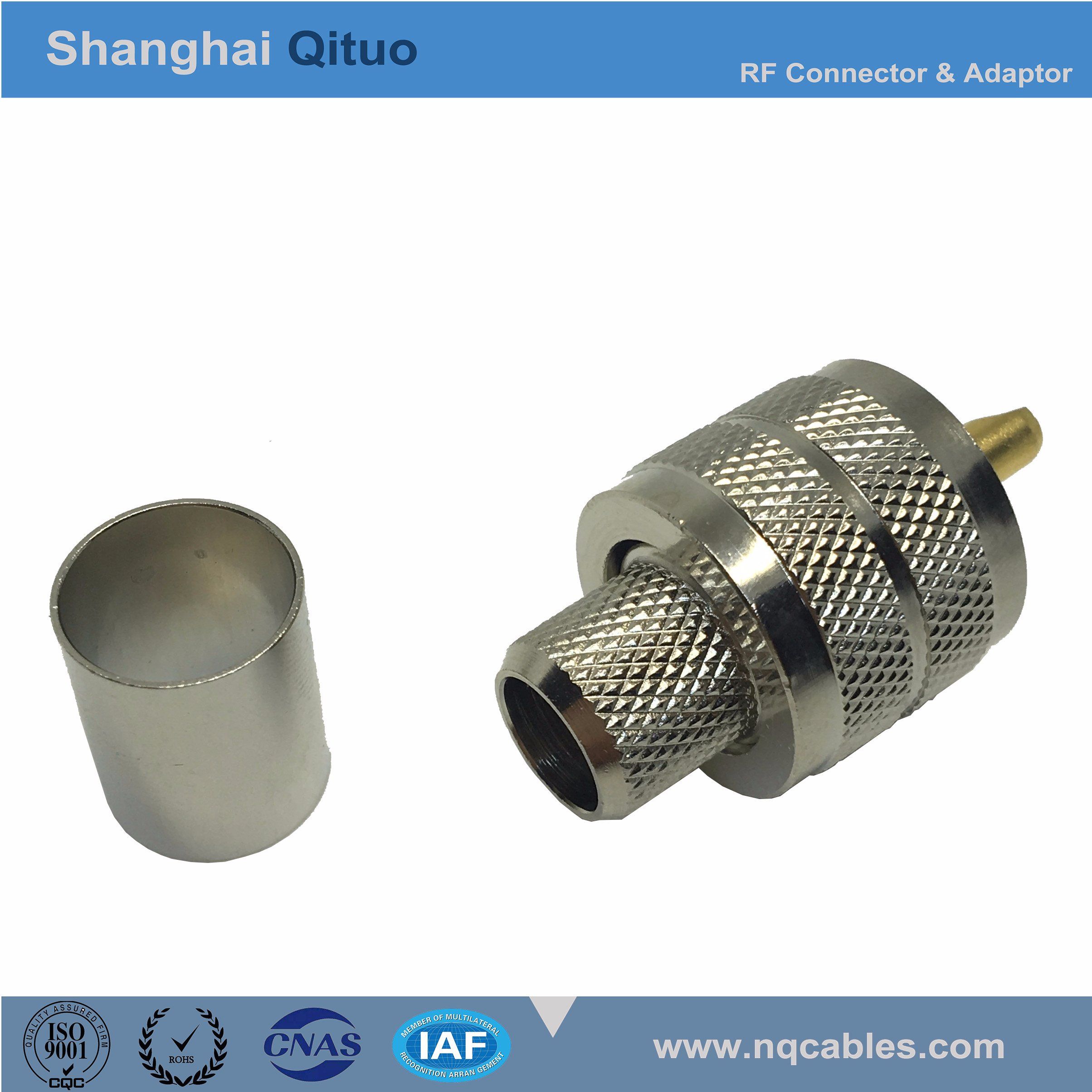 RF Connector UHF (SL16) Straight Male Plug Crimp (UHF(SL16)-J-C-7, -3, -5, -4) (4 kinds)