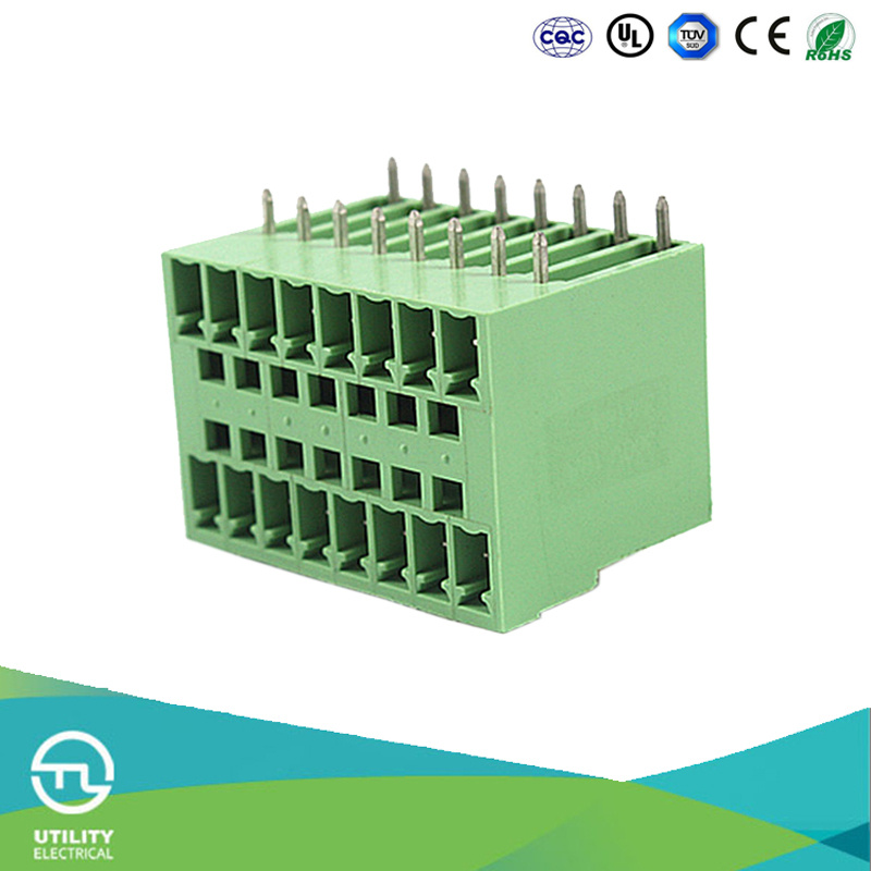 PA66 Plastic Brass Screw Terminal Blocks MB1.5h/V3.81