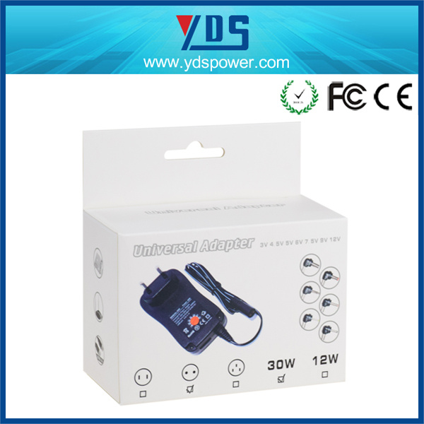 Universal AC DC Wall Mounted 30W Mass Power AC Adapter