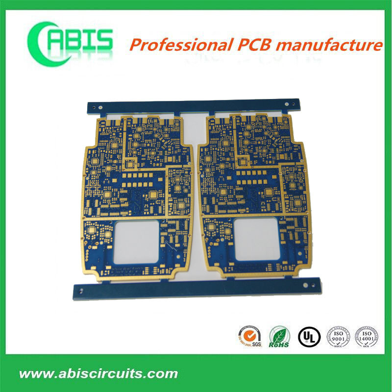 Multilayer Enig Circuit Board PCB with 10 Years Experience (8 Layers Enig Rogers4003+Fr4 Hybrid Edge Gold Plating)