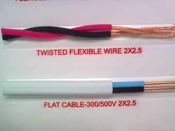 Flexible Wire (CU/PVC/PVC 300/500V 2X2.5)