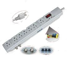 7 Outlets Power Strip with ETL Approval (RPU-FL-T7S6)