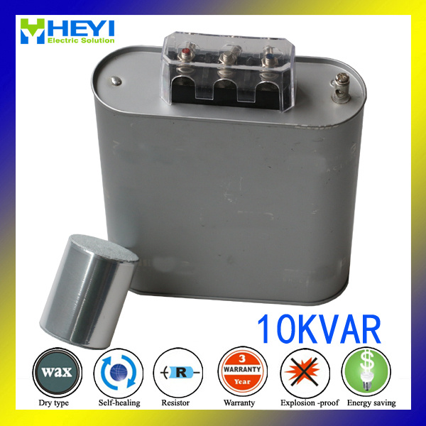 Power Capacitor Bank Reactive Compensate Dry Type 440V 10kvar 3 Phase Bsmj