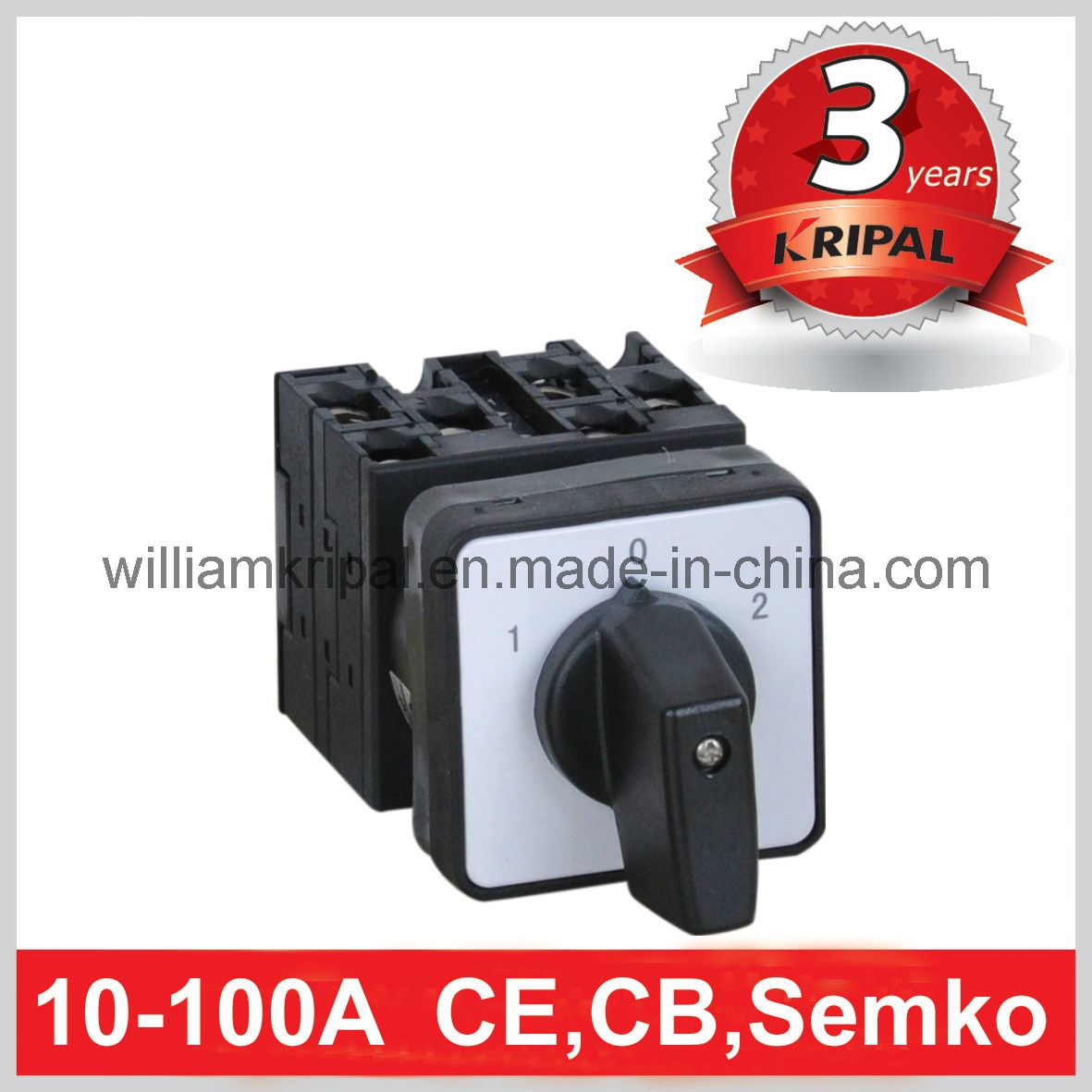 20A 3p 3 Positions Rotary Switch