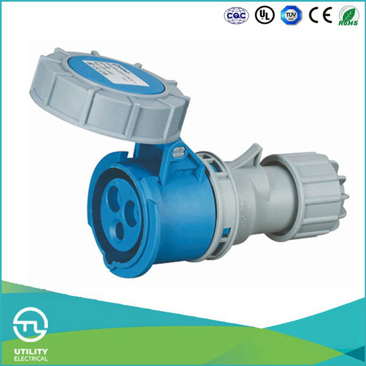 Utl Uz-552 Waterproof Plug Industrial Socket Plastic Connectors 3pins