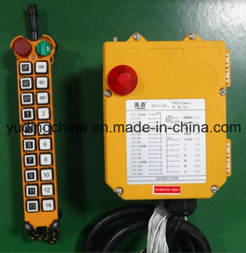 Best Price Wireless Remote Control for Overhead Crane / Telecrane Radio Remote Control F21-18s for Bridge Crane