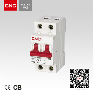 Ycb7 6ka 2p MCB Circuit Breaker Isolating Switch (C7 Series) (CB7-63 2p)