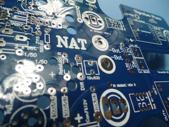 3 Oz Heavy Copper PCB Double Sided Board Blue Soldermask