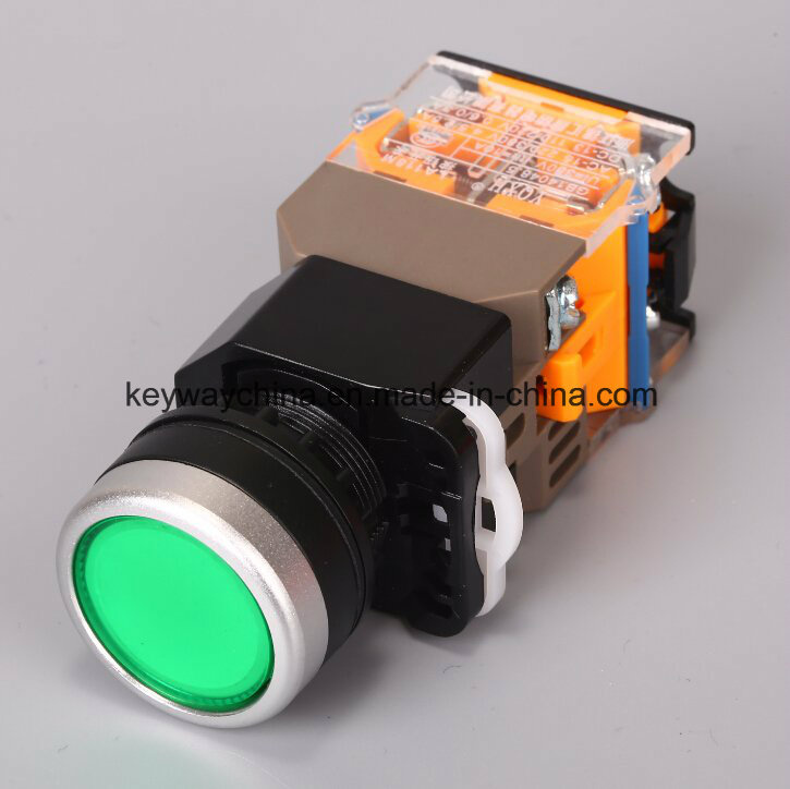 Keyway 22mm Illuminated Push Button Switch (LA118MLN)