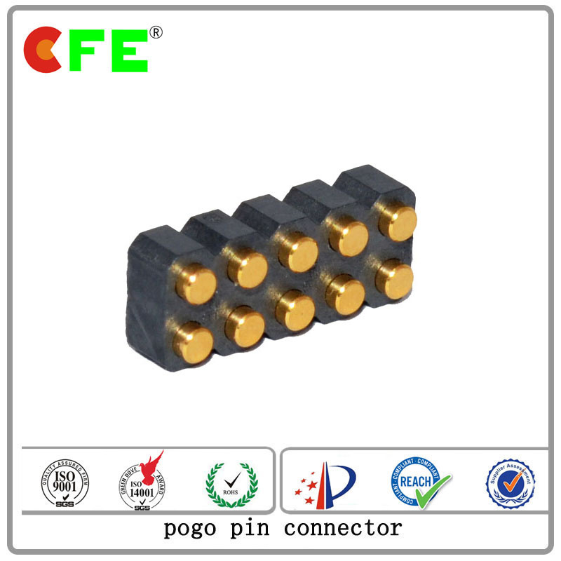 Double Row SMT Female Pogo Pin Connector for PCB Solder