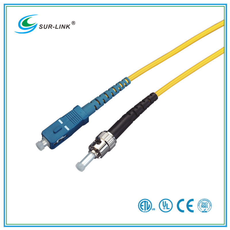 Sc-St Single Mode Simplex Fiber Optic Patch Cord