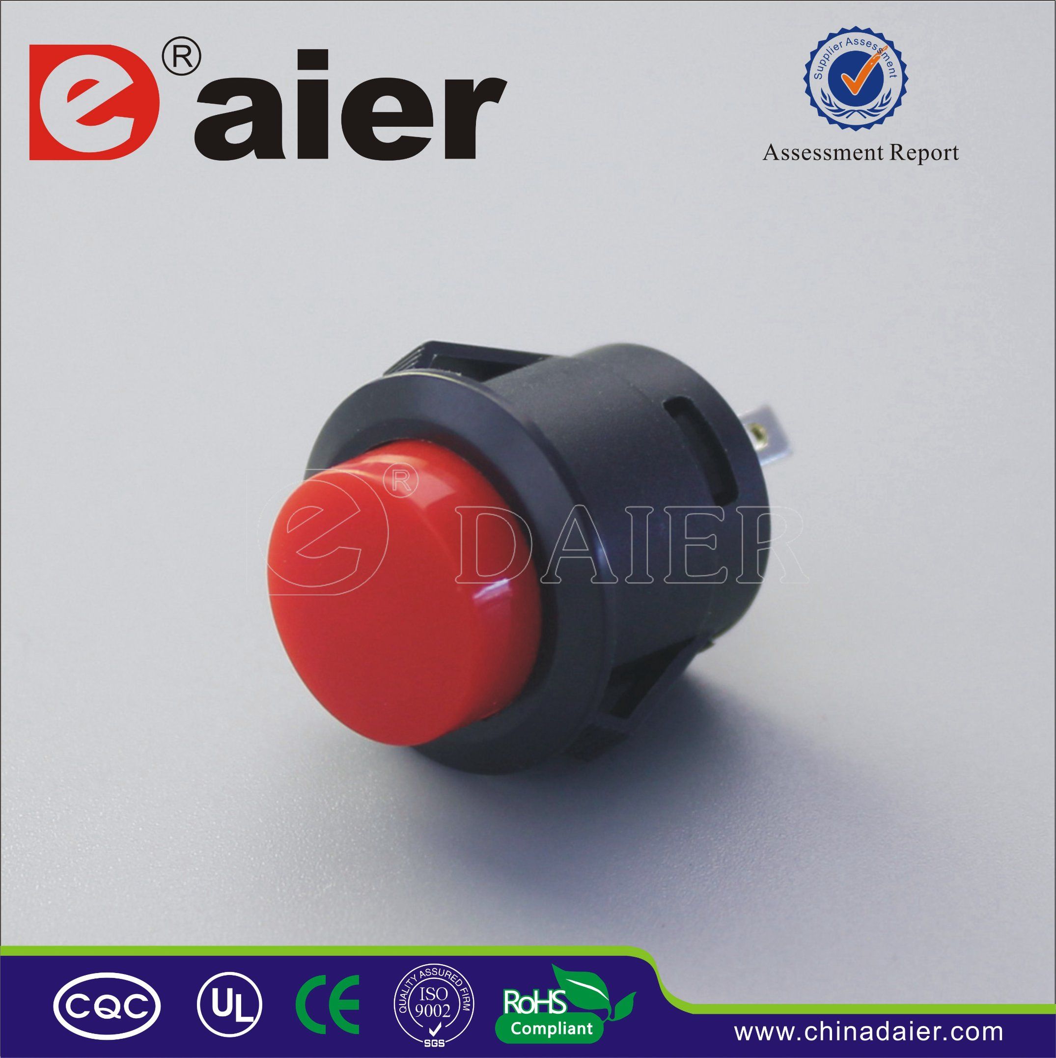 Daier Mini Push Buttons, 16mm Control Switch (R13-507K)
