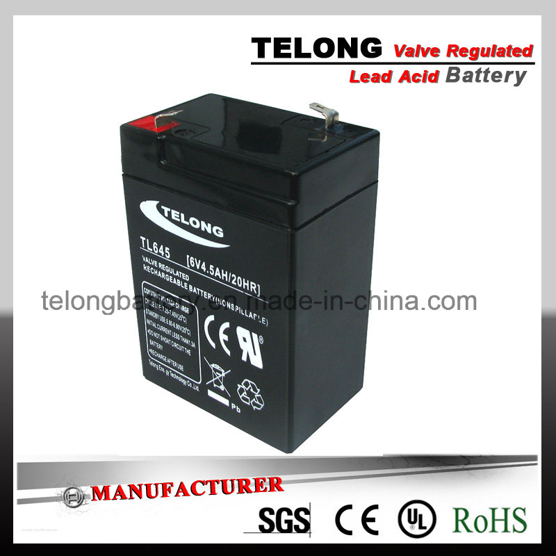 Rechargeable Emergency Light Battery 6V4.5ah