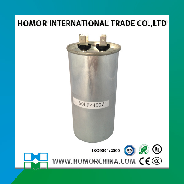 AC Motor Run Capacitor Cbb65 5UF/450VAC Unexplosion Polypropylene Film Capacitor