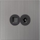 BS Standard M245 Tel+TV Socket