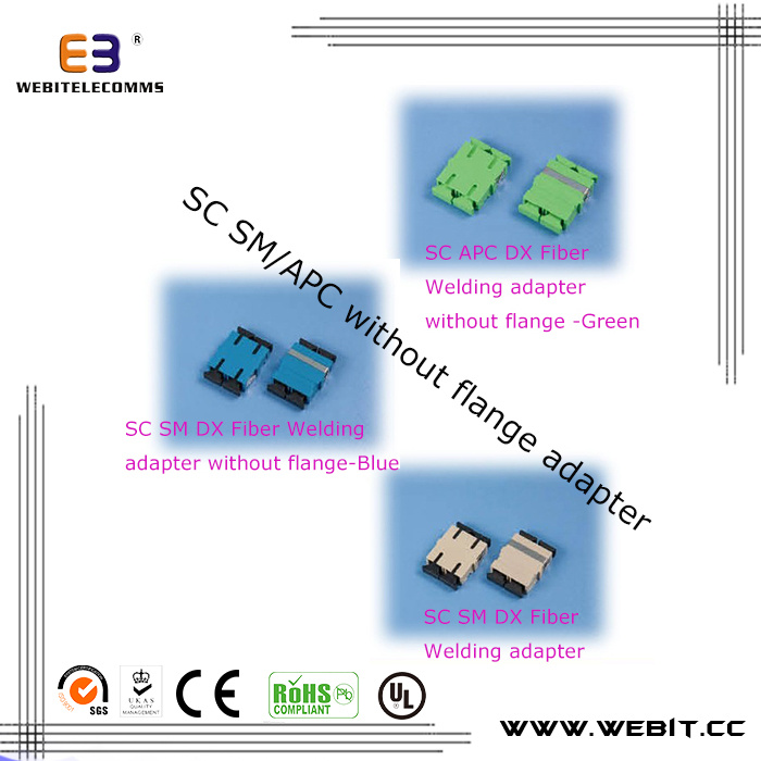 Fiber Optic Sc Dx Adapter Sc Sm/Mm/APC/Om3/Om4 Dx Adapter with Flange