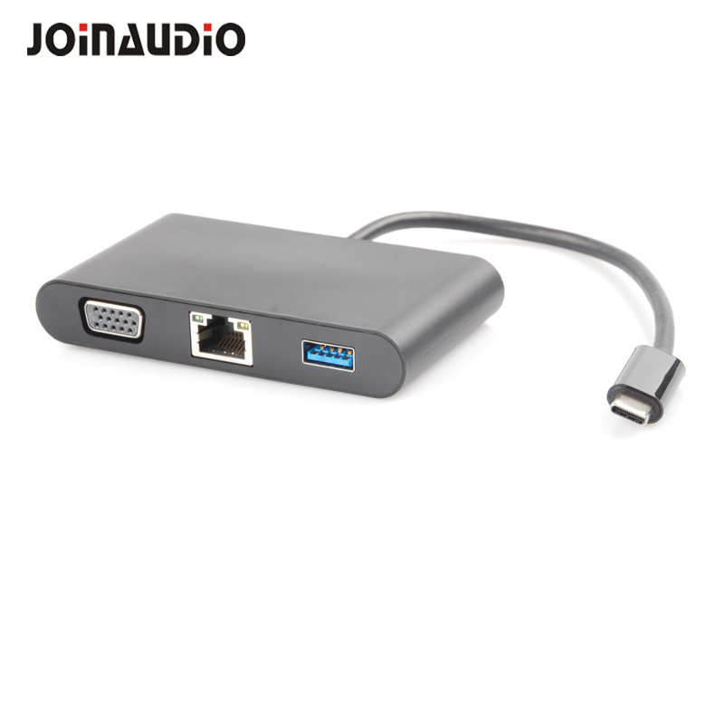 USB Type C Hub VGA+USB3.0+RJ45+Audio+Pd Adapter (9.5025)