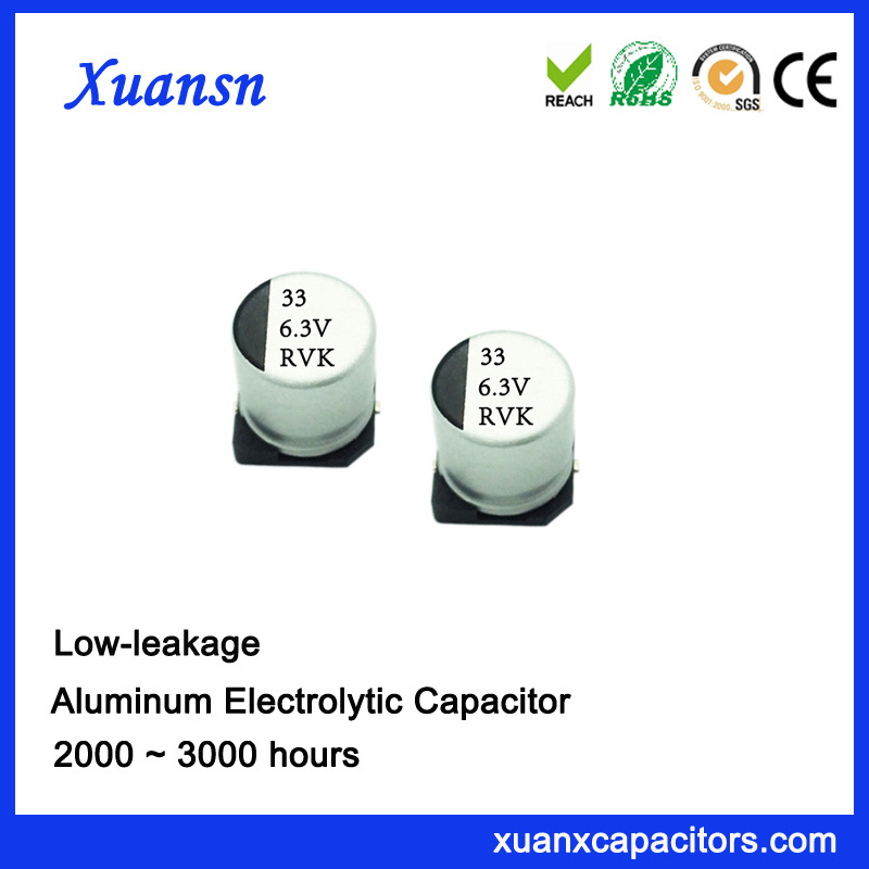 33UF 6.3V Low Leakage Surface Mount Electrolytic Capacitor