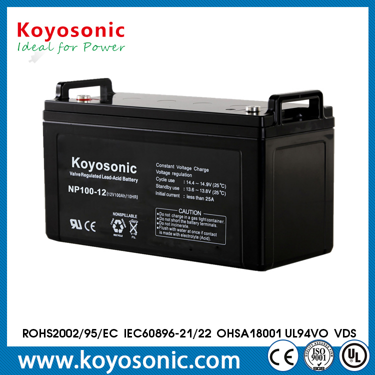 Rechargeable High Quality 12V 120ah VRLA AGM Solar Battery
