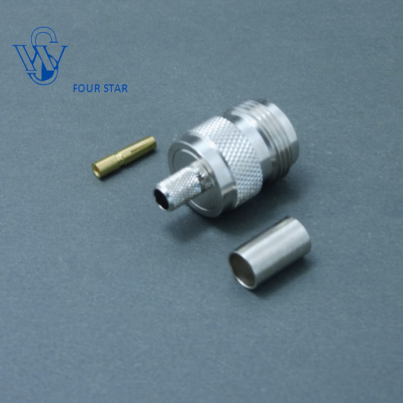 Female Jack Crimp RF N Type Connector for LMR240 Cable