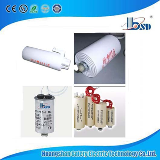AC Motor Run Capacitor, Self Healing Metallized Polypropy Film Capacitor