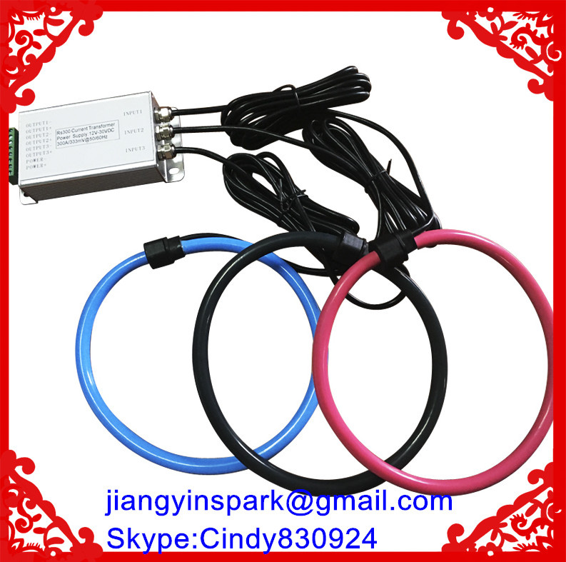 Ce Three Phase Current Probes Air-Core Coil DC with 0.333V/5V Rogowski