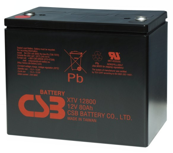 Csb 12V 80ah Rechargeable UPS Battery Xtv12800