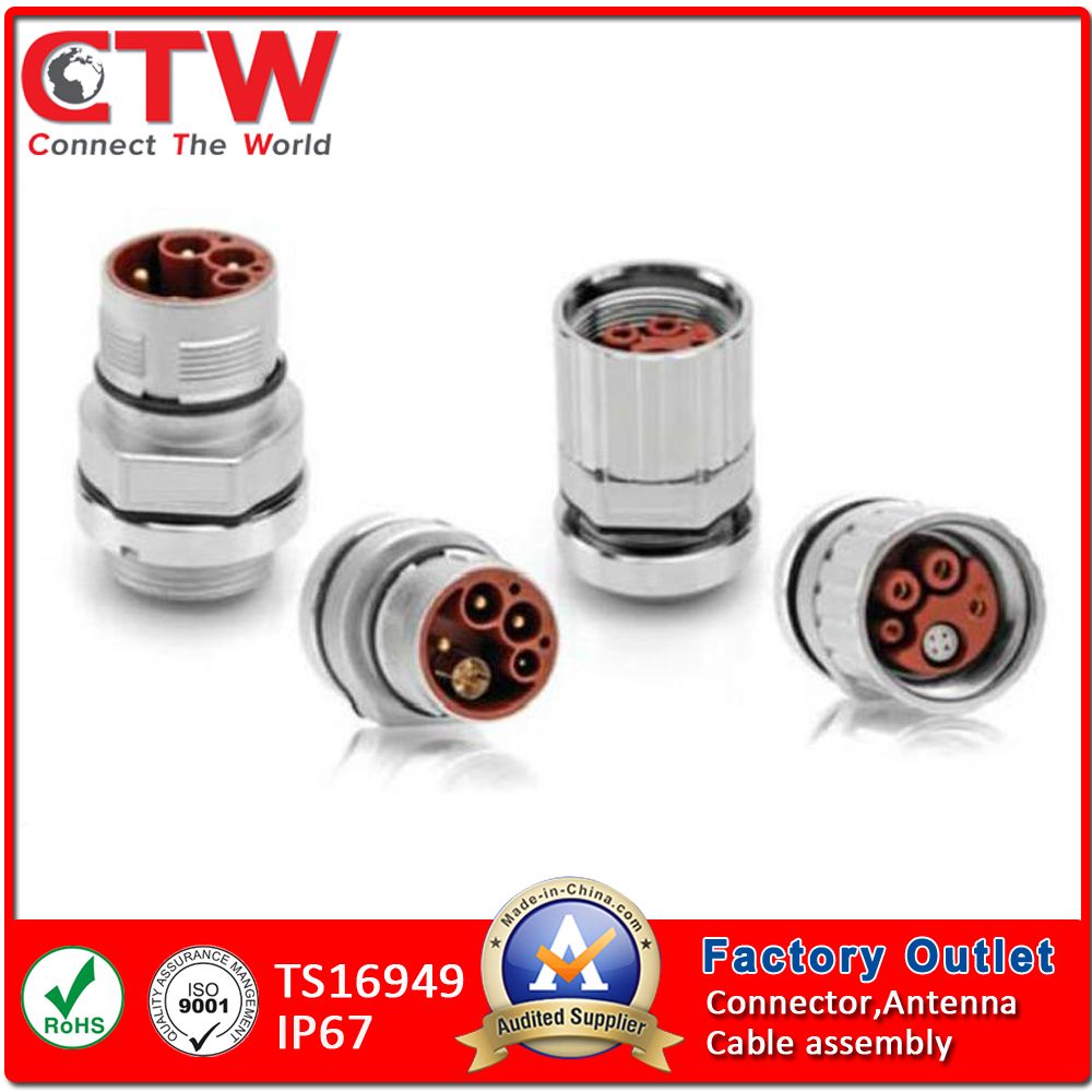 OEM M23 Hybrid Plug Circular Connectors for Industry